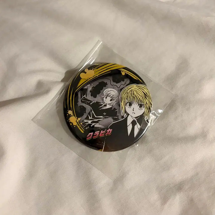 [BUNJANG] Hunter x Hunter Kurapika Original Art Can Badge Jump Shop / 헌터x헌터 헌헌 크라피카 원화 넨 캔뱃지 점프샵