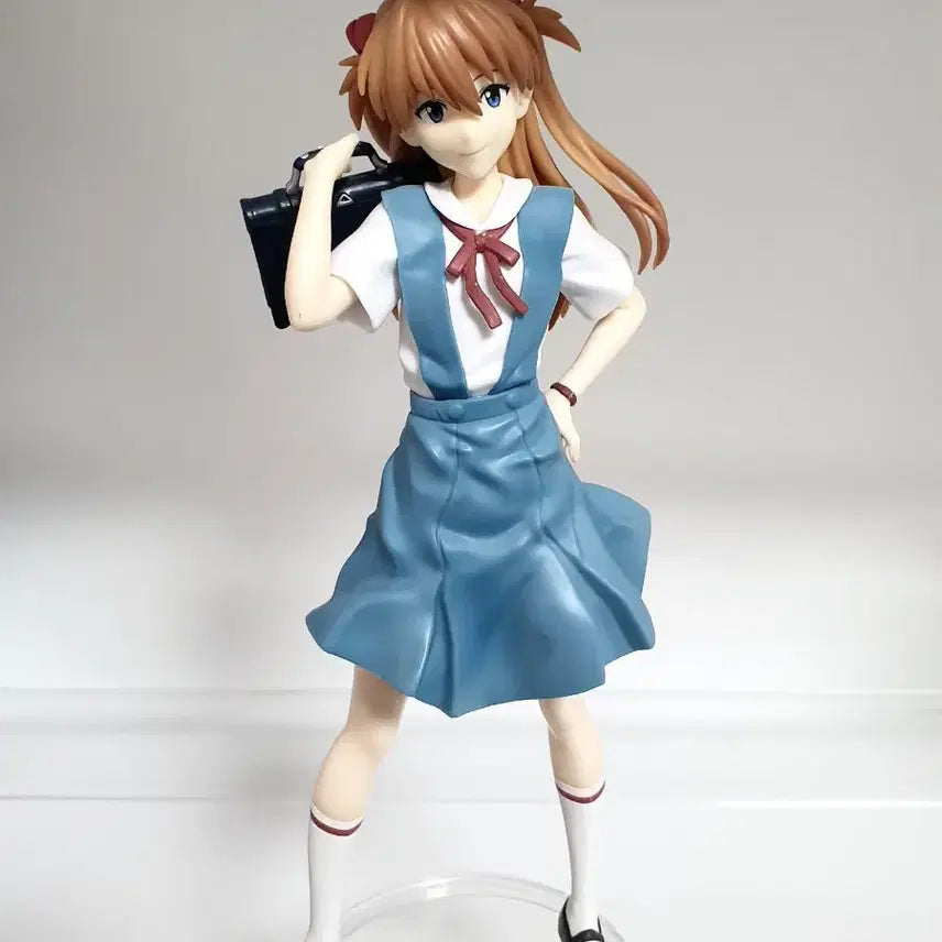 [BUNJANG] Evangelion Asuka Langley School Uniform Figure / 에반게리온 아스카 랑그레이 쿠지 교복 피규어