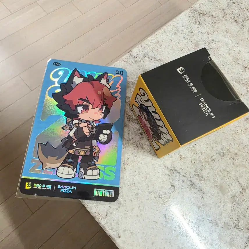 [BUNJANG] Wolfgang Pizza Game Collaboration Ellen Keycap Keyring + Manado Photocard (SD) / [리딤미사용]반올림피자 젠존제 젠레스 존 제로 반올림 피자 게임 콜라보 엘렌 키캡 키링 + 마나도 포토카드(SD) 게임쿠폰 미사용 반올림