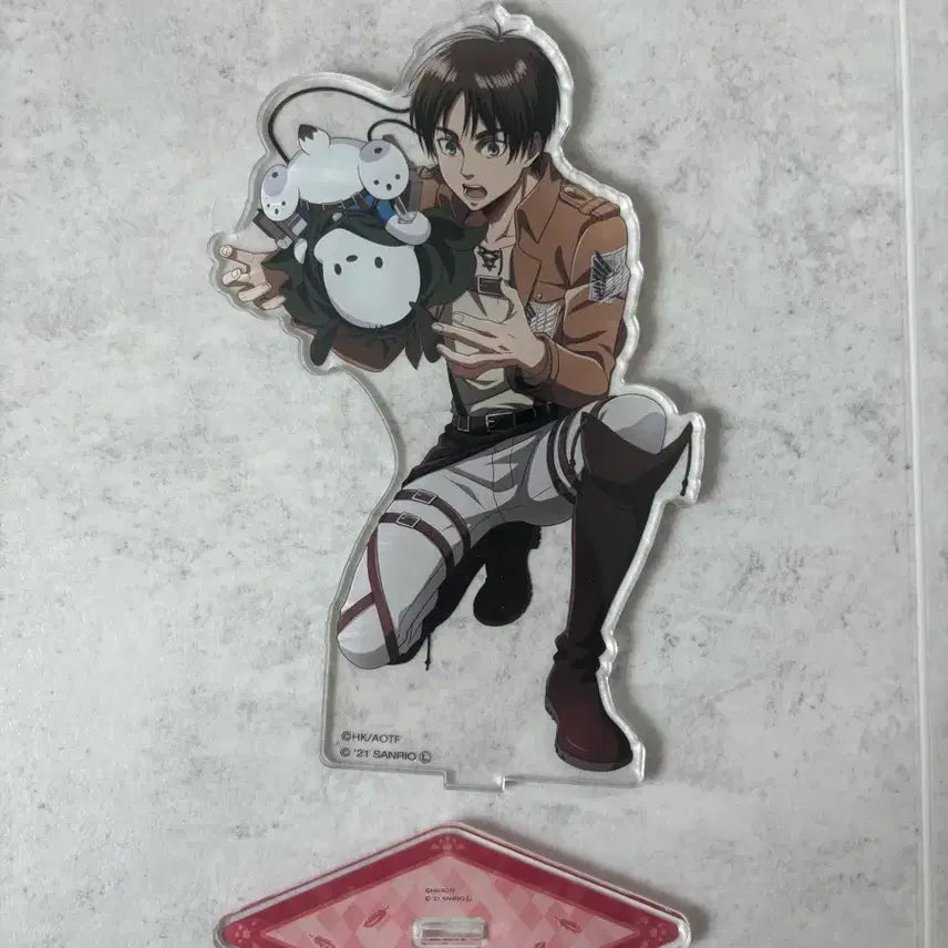 [BUNJANG] Shingeki no Kyojin Eren Sanrio Acrylic Stand (M Size) / 급전) 진격의거인 에렌 산리오 아크릴 스탠드