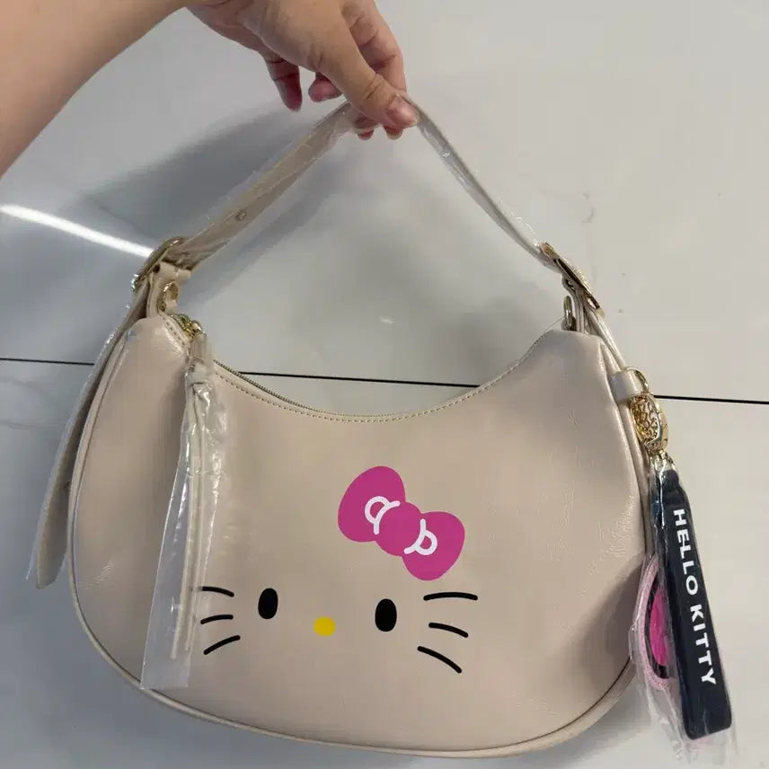 [BUNJANG] Hello Kitty Leather Shoulder Bag Crossbody Bag / 라스트))헬로키티 레더 숄더백 크로스백 가방