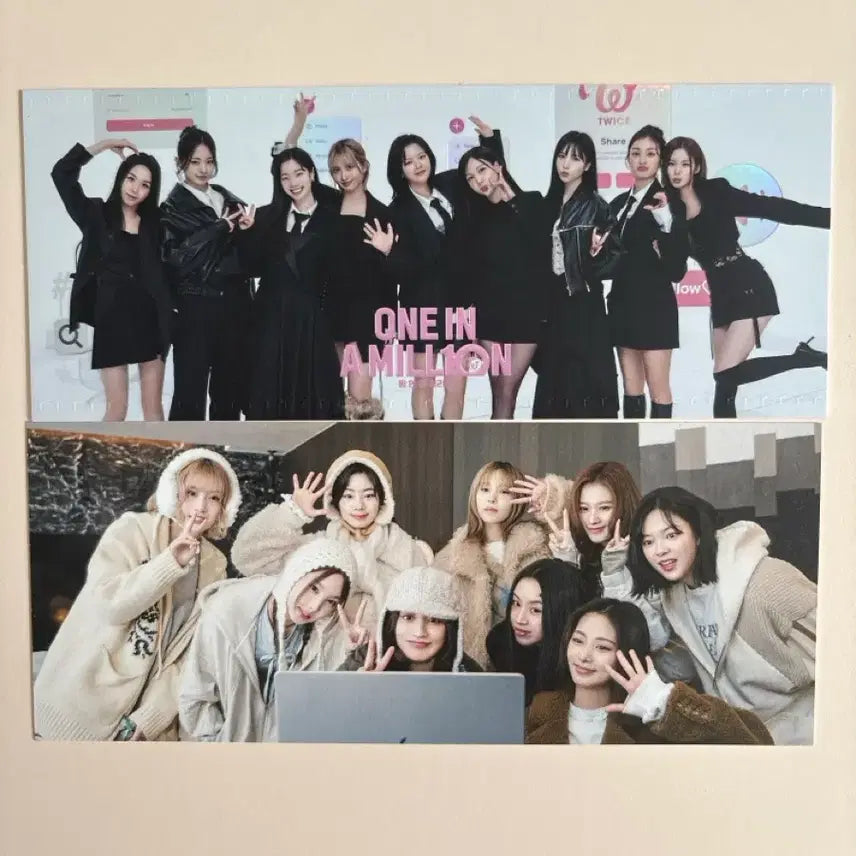 [BUNJANG] TWICE ONE IN A MILLION CGV ICECON 019 POB Photocard Set (Double-Sided Printing) / 트와이스 ONE IN A MILLION CGV ICECON 019 특전 2장(양면인쇄)