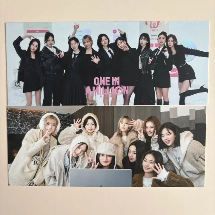 [BUNJANG] TWICE ONE IN A MILLION CGV ICECON 019 POB Photocard Set (Double-Sided Printing) / 트와이스 ONE IN A MILLION CGV ICECON 019 특전 2장(양면인쇄)