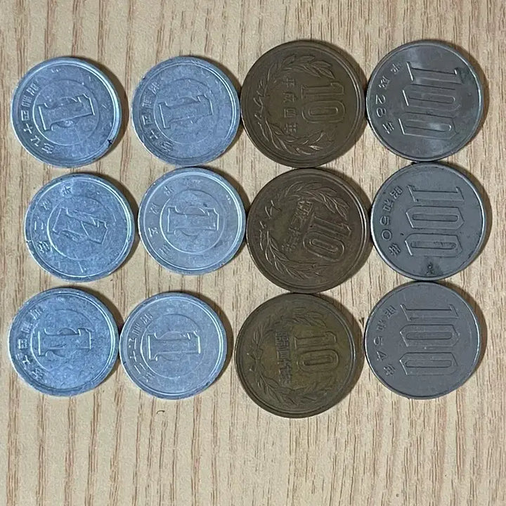 [BUNJANG] Japanese 100 Yen, 10 Yen, and 1 Yen Coin Set / 일본 동전 100엔 10엔 1엔 세트