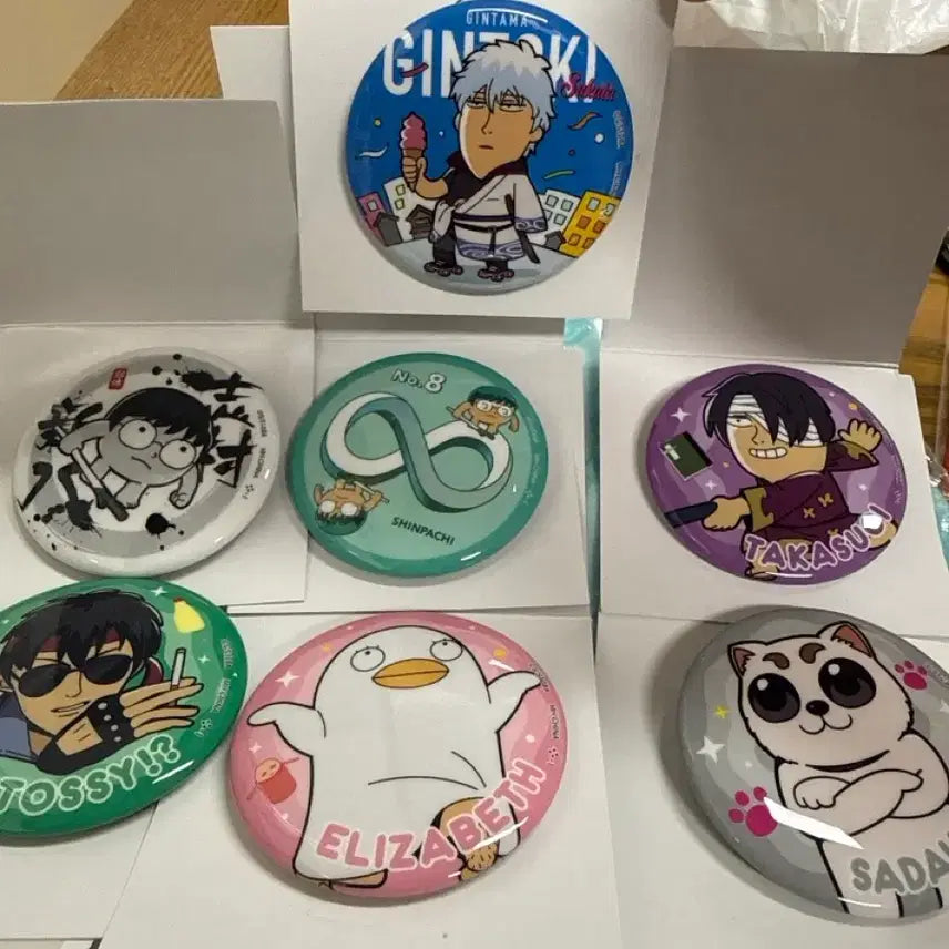 [BUNJANG] Gintama Bukubu Can Badge Bundle / 은혼 부쿠부 캔뱃지 일괄
