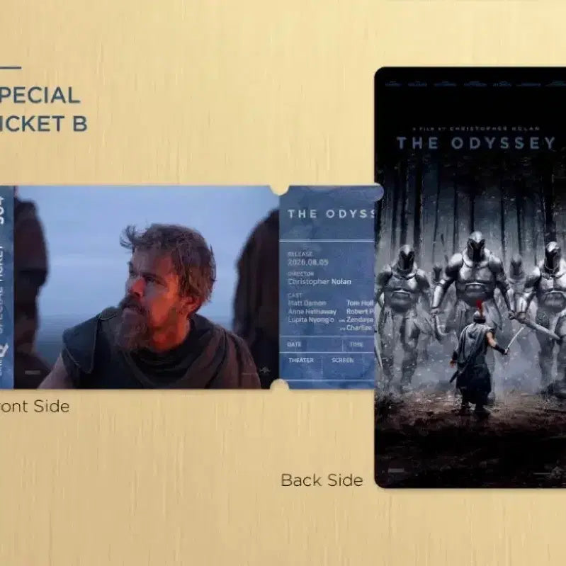 [BUNJANG] Odyssey Special Ticket B Matt Damon / 오디세이 스페셜 티켓 B 맷 데이먼