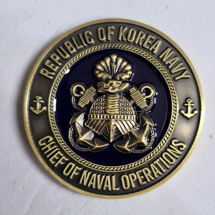 [BUNJANG] Republic of Korea Navy Chief of Naval Operations Commemorative Coin / 해군참모총장 기념코인 부대코인 군대코인