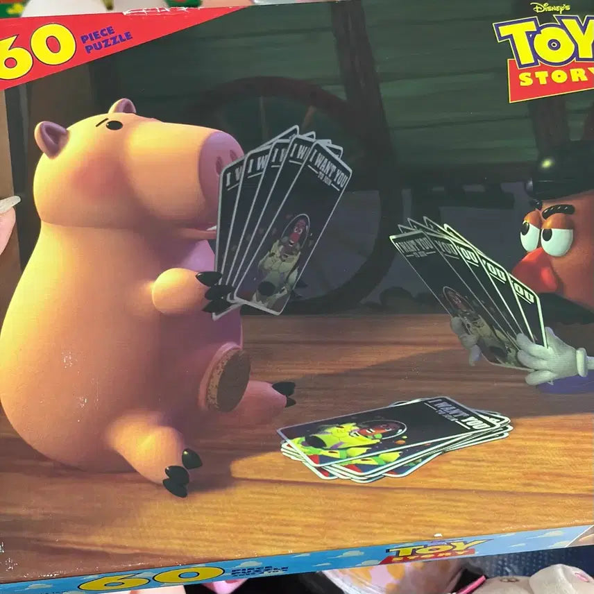 [BUNJANG] Disney Pixar Toy Story 1 Ham &amp; Mr. Potato Head 60-Piece Puzzle (1995) / 빈티지 토이스토리 1 햄 미스터포테이토헤드 60피스 퍼즐