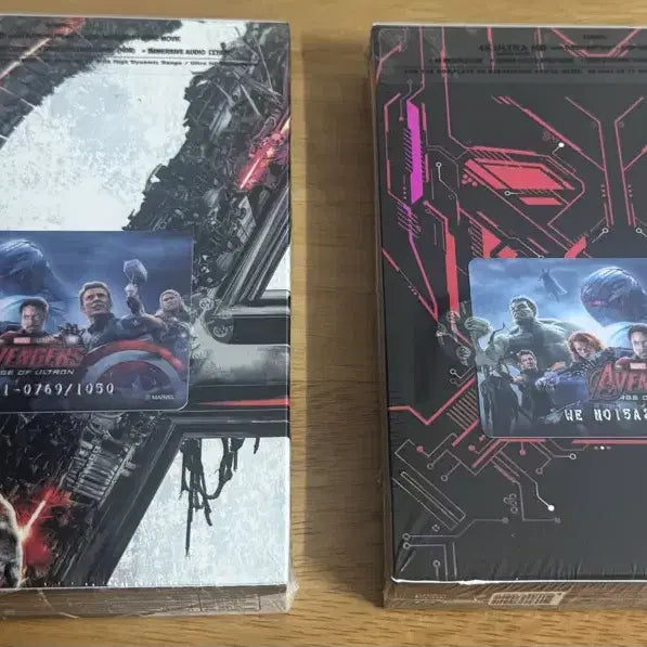 [BUNJANG] Avengers: Age of Ultron Full Slip Steelbook Set / 어벤져스 에이지 오브 울트론 풀슬립 스틸북 2종