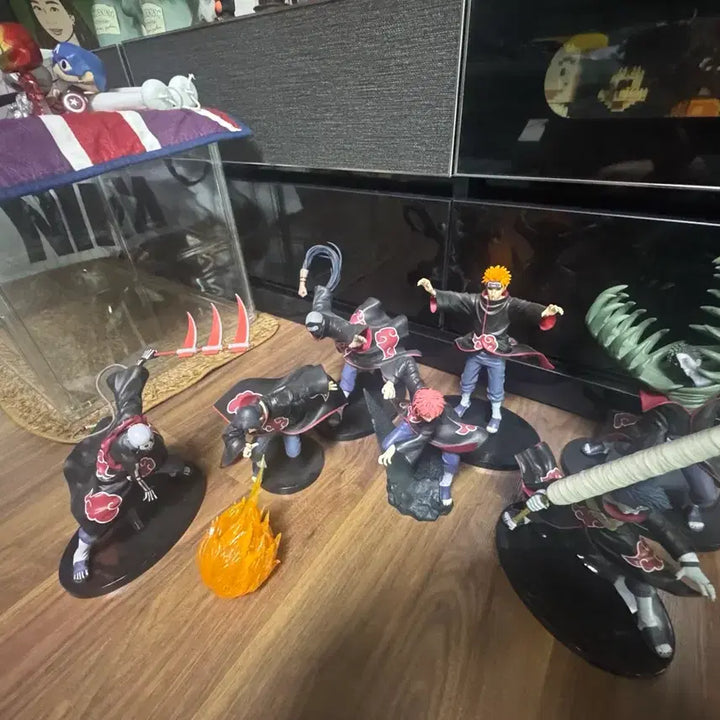 [BUNJANG] Naruto Akatsuki 7-Piece Vibration Statue Set / 아카츠키 피규어 7종 나루토 바이브레이션