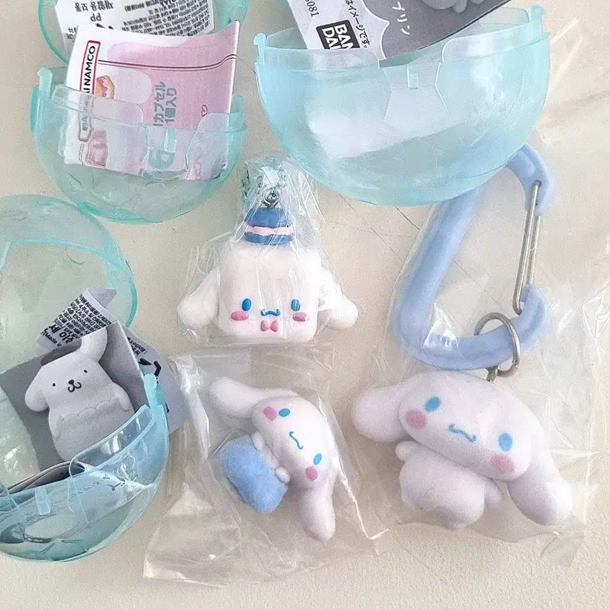 [BUNJANG] Sanrio Characters Cube Dessert Swing, Pumpkin Pants, Colorful Carabiner Mascot Charm Gacha Cinnamoroll Bundle Set (Sealed) / [원가 이하+미개봉+일괄]산리오 캐릭터즈 큐브 디저트스윙,호박바지,컬러풀 카라비너 마스코트 참 가챠 시나모롤