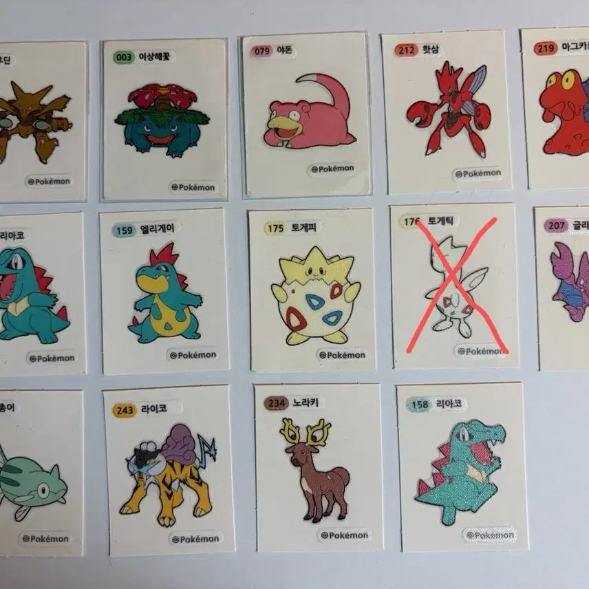 [BUNJANG] Pokemon Stickers / 포켓몬 띠부실 판매