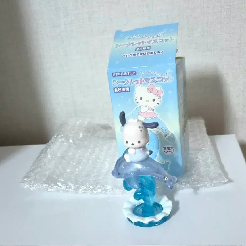 [BUNJANG] Sanrio Pochacco Shiny Dolphin Figurine / [포차코][랜덤/피규어] 산리오 포차코 샤이니 돌핀 돌고래 피규어