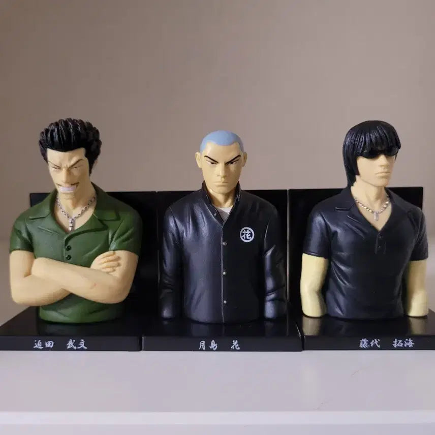 [BUNJANG] Crows Worst Hana-Ilga Bust Figure Set (3 Types) / 크로우즈 워스트 하나일가 흉상 피규어 3종 세트