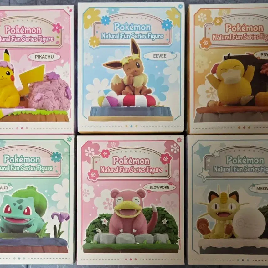 [BUNJANG] Rambo King Pokemon Natural Wild Series 6-Figure Full Set (Sealed) / [미개봉 새상품]랑보왕 포켓몬스터 자연야생 시리즈 피규어 6종 풀세트