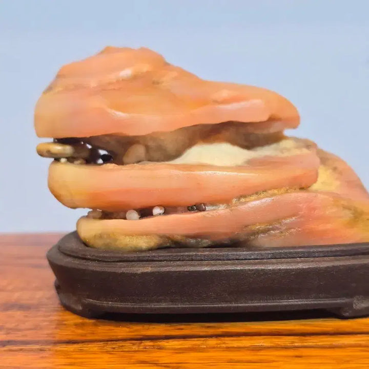 [BUNJANG] Top Stone Shaped Agate Mineral Suiseki / 26051308 좋은 기운을 내뿜는 탑석 형상의 마노석 광물 수석 팝니다