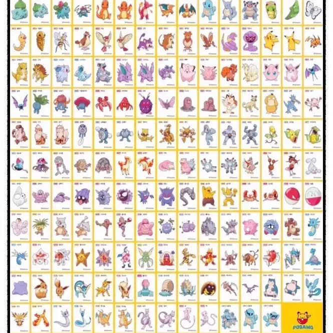 [BUNJANG] Pokemon Stickers Season 2 (2024) - Set of 6 / 2024 시즌2  포켓몬 띠부씰 6종