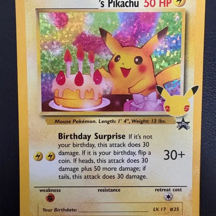 [BUNJANG] 25th Anniversary Pikachu North American Edition / 25주년 생일 피카츄 북미판 (상태 매우 좋음)