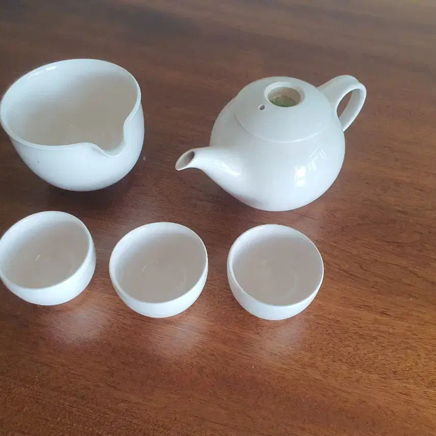 [BUNJANG] Elegant Tea Set - Pink &amp; Green Gradient / 예쁜 홍차 다기 세트