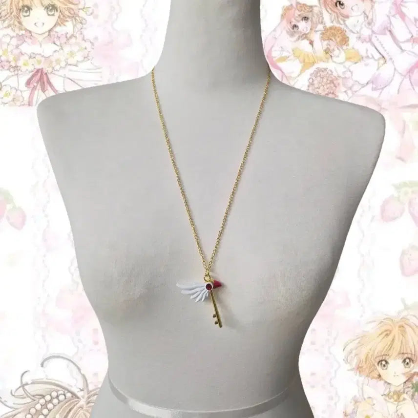 [BUNJANG] Cardcaptor Sakura Magical Wand Pendant Necklace / 카드캡터사쿠라 마법봉 목걸이