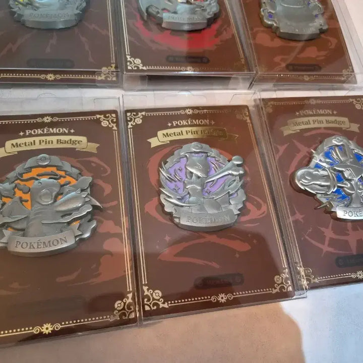[BUNJANG] Pokemon Eternal Antique Metal Pin Badge 6-Piece Full Set / 포켓몬 이터널 앤틱 메탈 핀뱃지 6종 풀세트
