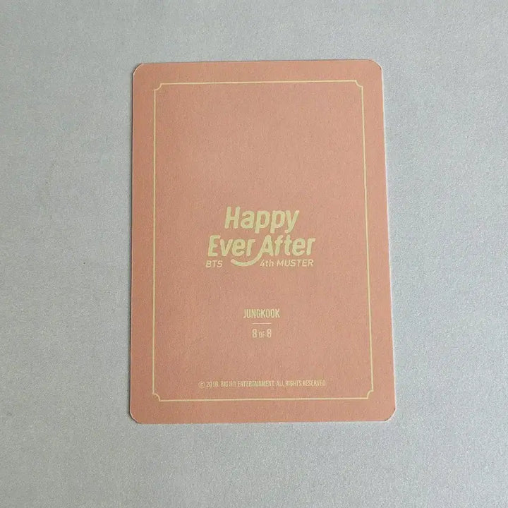 [BUNJANG] BTS Jungkook Muster 4th Mini Photocard (No. 8) / 머4터 미니포카 정국 8번 방탄 bts poca 미포 머사터 머스터4기