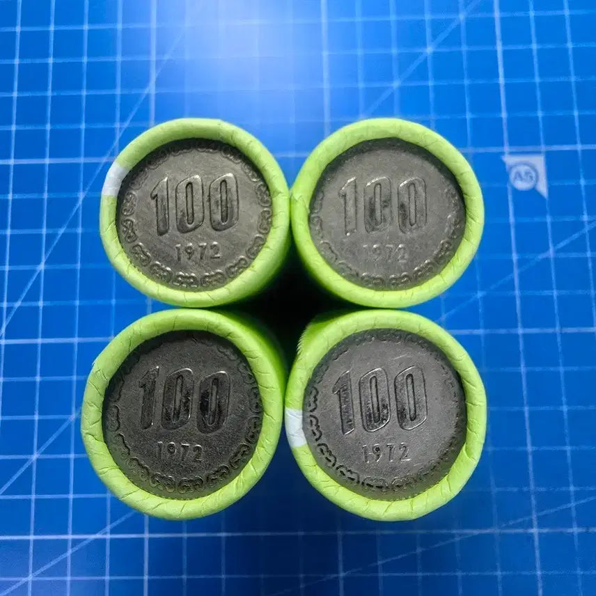 [BUNJANG] 1972 South Korean 100 Won Coins (4 Rolls / 200 Coins) / 1972년 100원 동전 4롤 200개