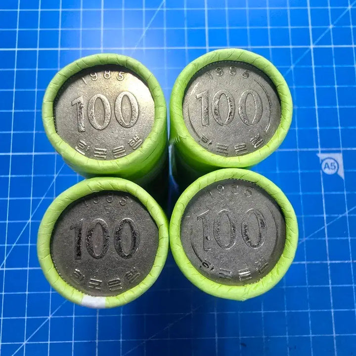 [BUNJANG] 1985 100 Won Coin Rolls (4 Rolls, 200 Coins) / 1985년 100원 동전 4롤 200개