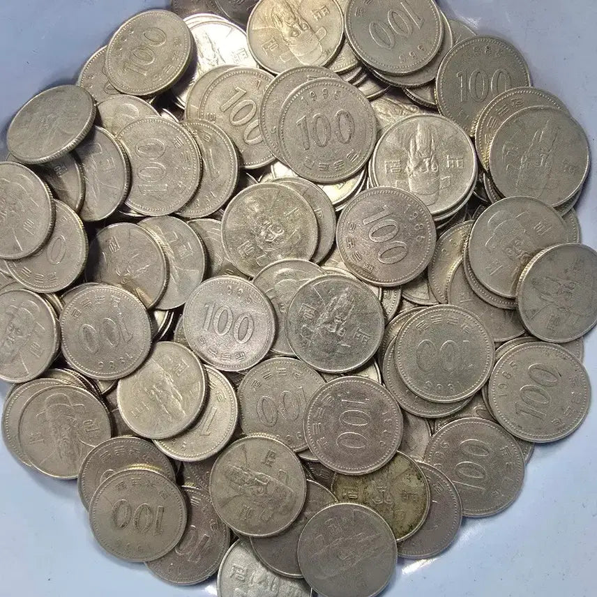 [BUNJANG] 1985 100 Won Coin Rolls (4 Rolls, 200 Coins) / 1985년 100원 동전 4롤 200개