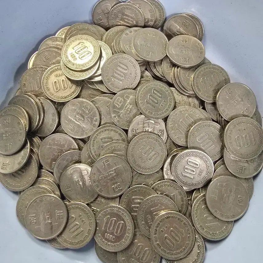 [BUNJANG] 1978 100 Won Coin Rolls (4 Rolls, 200 Coins Total) / 100원 동전 1978년 4롤 200개