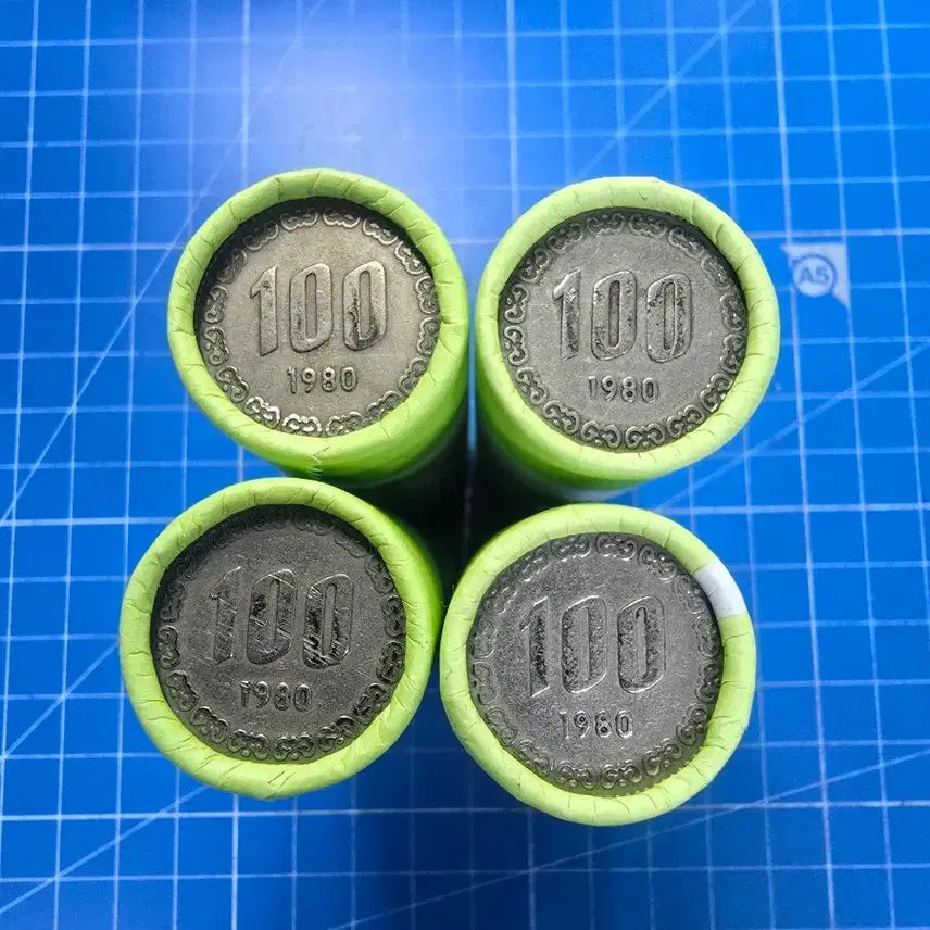 [BUNJANG] 1980 100 Won Coin Rolls (4 Rolls, 200 Coins) / 1980년 100원 동전 4롤 200개
