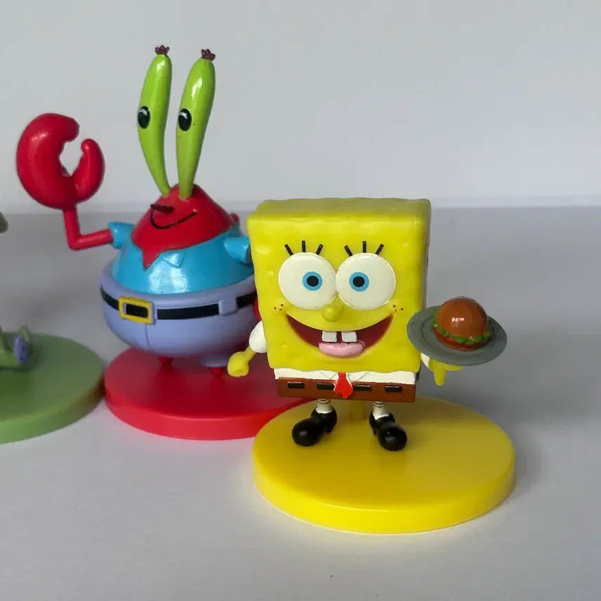 [BUNJANG] SpongeBob SquarePants Character Figure Set (4 Types) / 스펀지밥 캐릭터 피규어 4종 세트