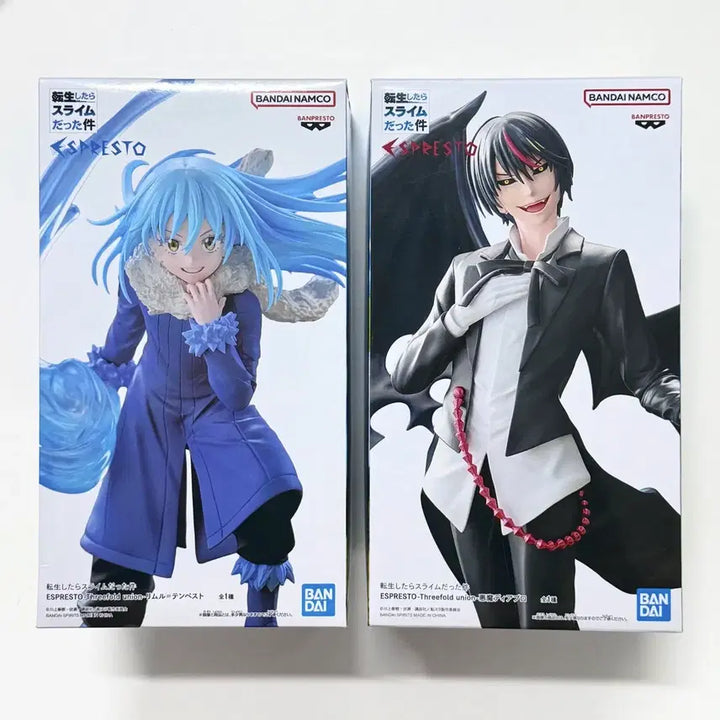 [BUNJANG] ESPRESTO Rimuru &amp; Diablo Figures Set (That Time I Got Reincarnated as a Slime) / 미개봉 세트) 전생슬 리무르 디아블로 ESPRESTO 피규어 에스프레스토 슬라임 반다이 반프레스토 공식 굿즈