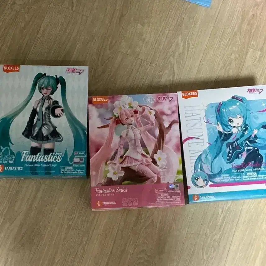 [BUNJANG] Bloquis Hatsune Miku Figure Set (3 Types) / 블로키스 하츠네 미쿠 피규어 3종