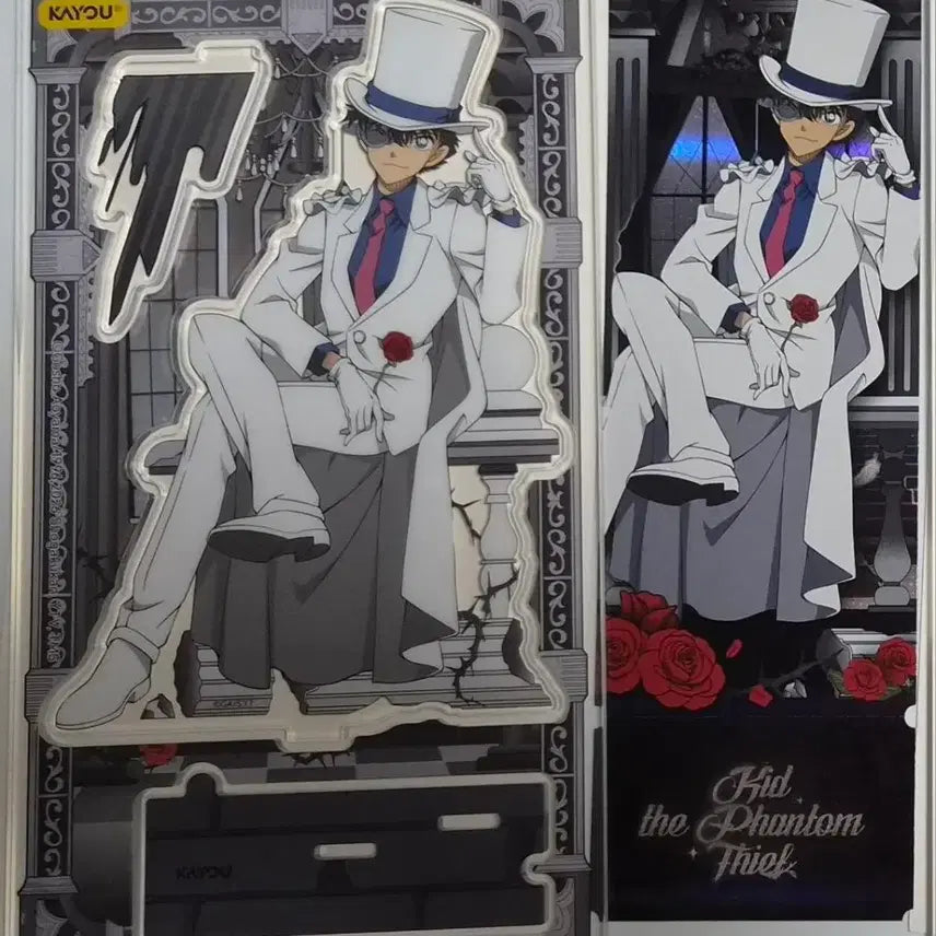 [BUNJANG] Detective Conan China KAYOU Kaitou Kid Acrylic Stand &amp; Ticket Set / 명탐정코난 중국 KAYOU 아크릴 스탠드 괴도키드