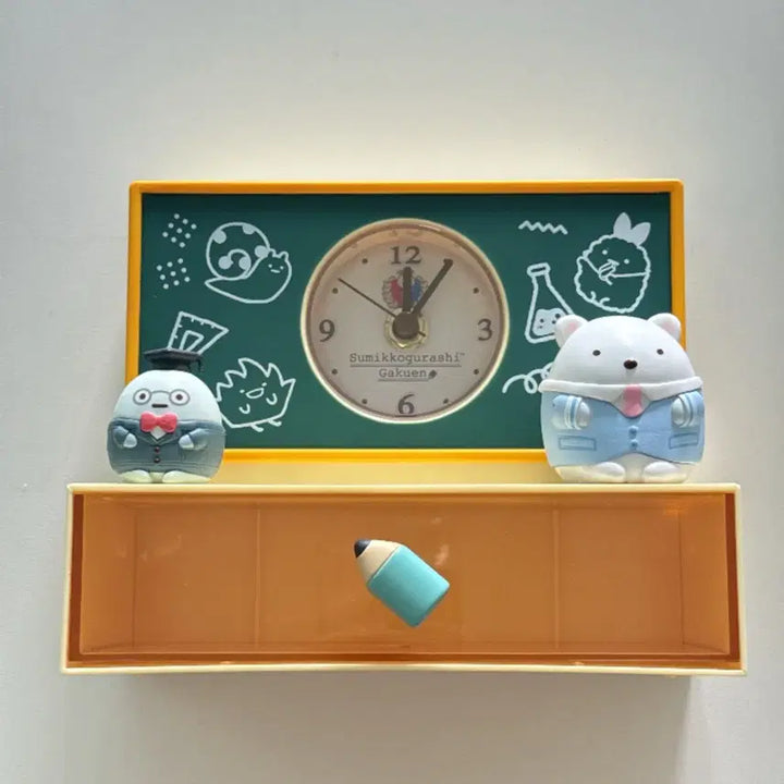 [BUNJANG] San-X Sumikko Gurashi Academy Clock Chest Organizer 2021 Ichiban Kuji A Prize / 산엑스 스미코구라시 시계 수납함 21년 쿠지 a상 제일복권