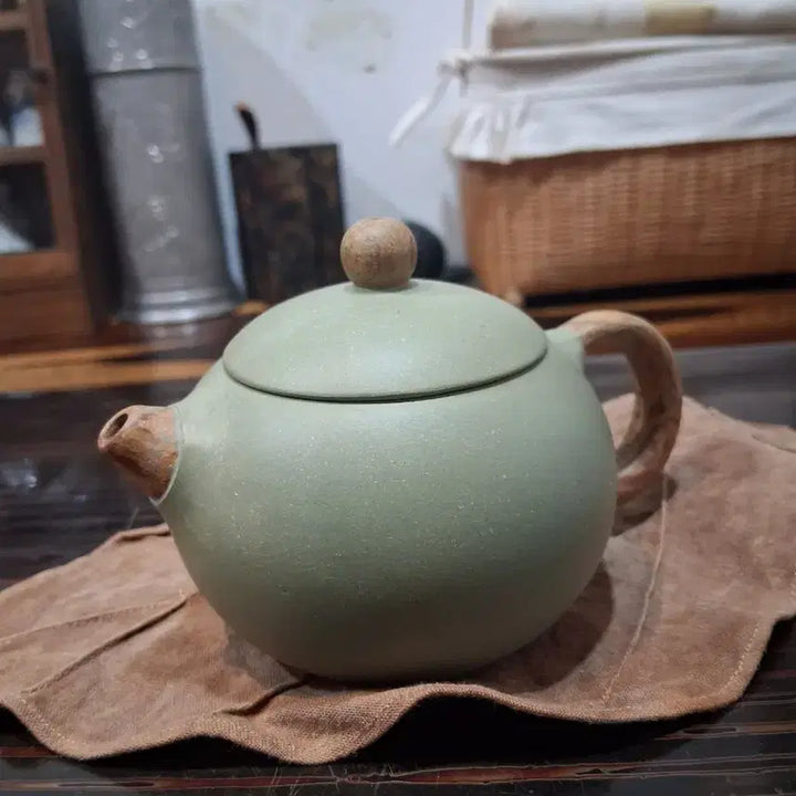 [BUNJANG] Zisha Yixing Clay Teapot - "West Shi" style, 180ml, 7-hole infuser / 자사호 녹니 서시호 180ml