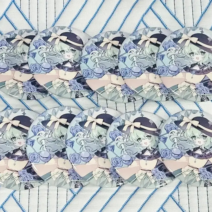 [BUNJANG] Touhou Project Koishi Komeiji 75mm Hologram Big Can Badge Set (10 pcs) / [미사용품] 동방 프로젝트 코메이지 코이시 75mm 홀로그램 빅 캔뱃지 10개 세트