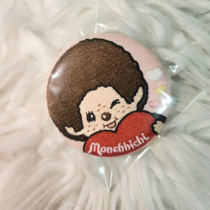 [BUNJANG] Monchhichi Embroidered Badge Random Can Badge / 몬치치 자수 뱃치 브로치 랜덤 캔뱃지