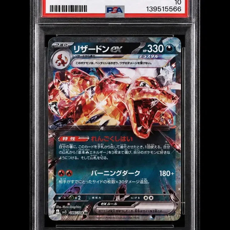 [BUNJANG] Charizard PSA 10 3-Card Set (Mega Charizard X, Terastal) Japanese Pokemon Cards / 리자몽 PSA10 3장 세트 메가리자몽X 테라스탈 일본 포켓몬카드