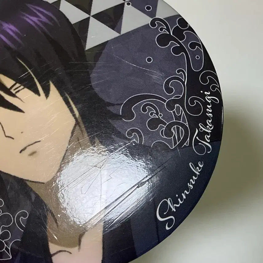 [BUNJANG] Gintama Shinsuke Takasugi Bundle Acrylic Stand &amp; Can Badge Set / (일괄)은혼 타카스기 신스케 미니 아크릴 스탠드 캔뱃지