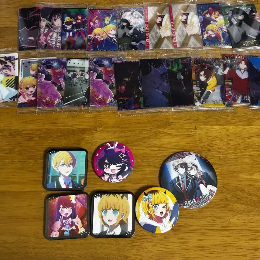 [BUNJANG] Oshi no Ko Can Badge &amp; Wafer Card Bundle Set / 최애의아이 캔뱃지 + 웨하스 카드 일괄