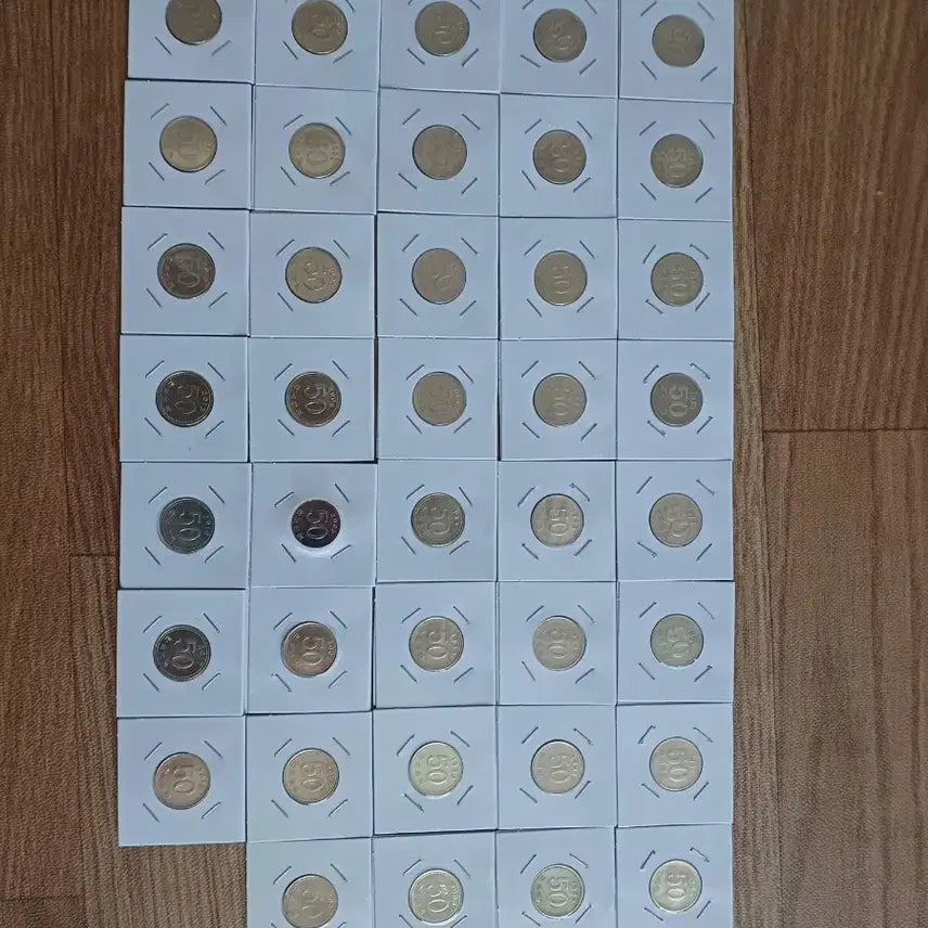 [BUNJANG] 1970-Present 50 Won Coin Set / 1970~현재 50원 동전셋트 특판매 사진영상참고