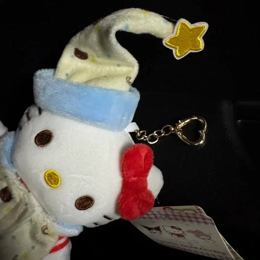 [BUNJANG] Hello Kitty Pajama Keychain Plush Doll / 새상품) 헬로키티 파자마 키링인형