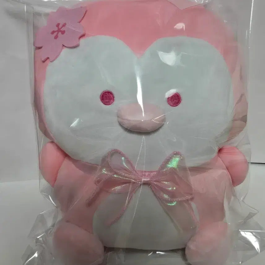 [BUNJANG] Tsuburana Hitomi Cherry Blossom Penguin Plush / [새상품]츠부라나 히토미 벚꽃 펭귄 인형