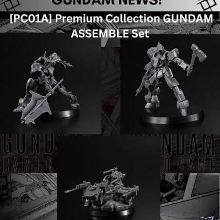 [BUNJANG] Gundam Card Game Assemble Series PC01a Iron-Blooded Orphans Plastic Model Kit (Unassembled, Unpainted) / 철혈의오펀스 어셈블 피규어만 건담 카드게임 어셈블 건프라 pc01a