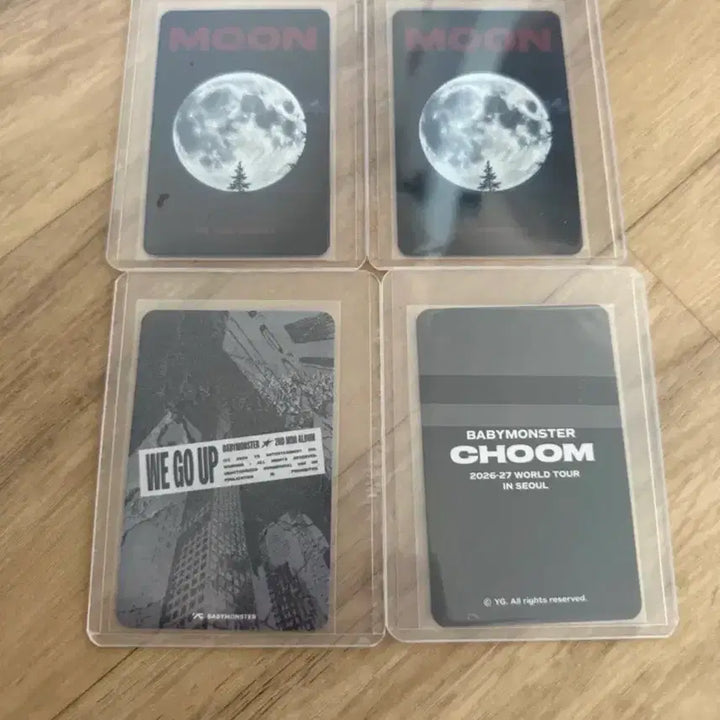[BUNJANG] BABYMONSTER Luca, Parita MOON Official &amp; YG Select Photocard Bundle Set / 베이비몬스터 루카 파리타 MOON 공방포카 및 파리타 특전 포카 4장 일괄 판매 ㅎㅎ