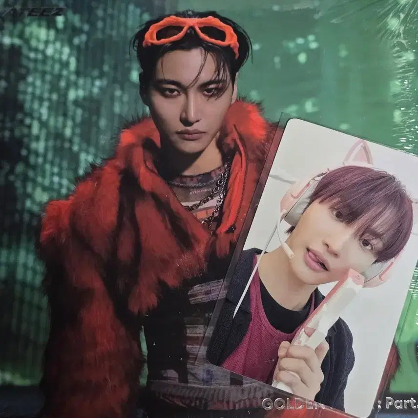 [BUNJANG] ATEEZ Seonghwa Jump Up Cat Agent DigiPack Photocard Bundle Set (Sealed) / ATEEZ 에이티즈 점프업 고양이 요원+디지팩미개봉 포함 성화