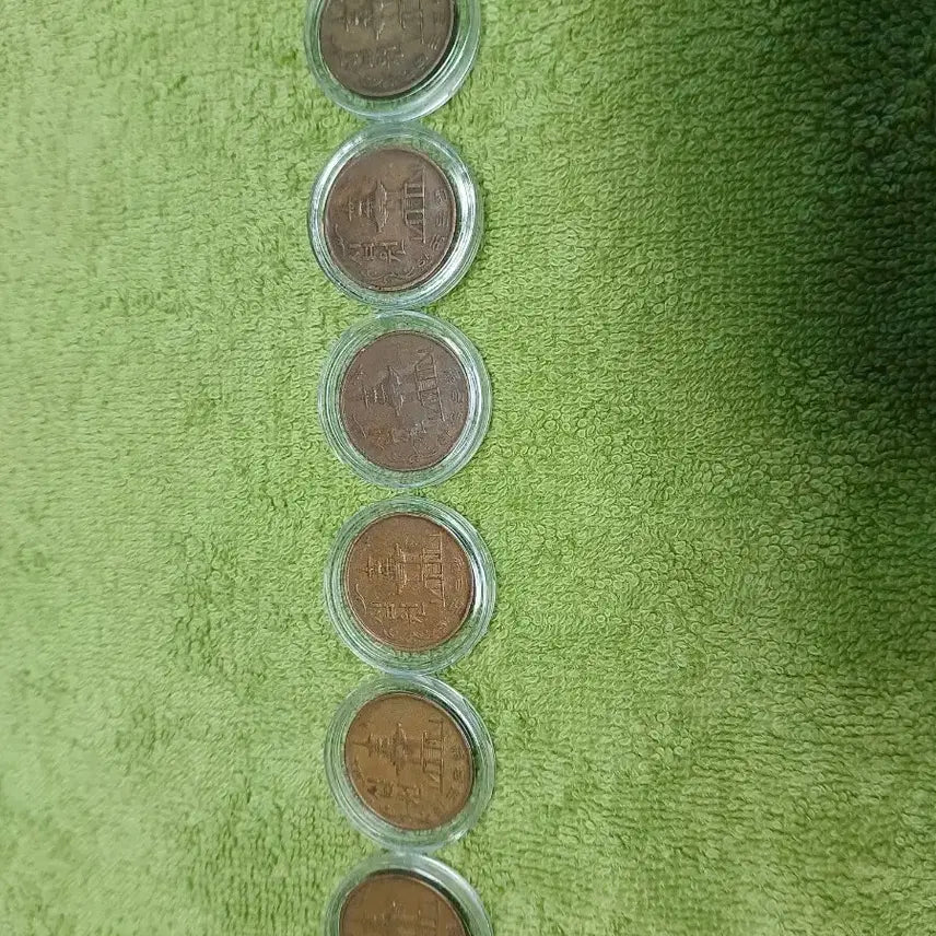 [BUNJANG] 1966-1970 South Korean 10 Won Coin Collection Set (6 Coins) / 국내최초발행 10원 1966~70년도 구동전 6개 10셋트컬렉션모음 1셋트 특판매