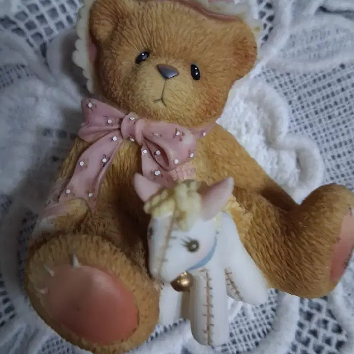 [BUNJANG] Cherished Teddies Bear and Horse Figurine Set / 체리쉬드테디즈